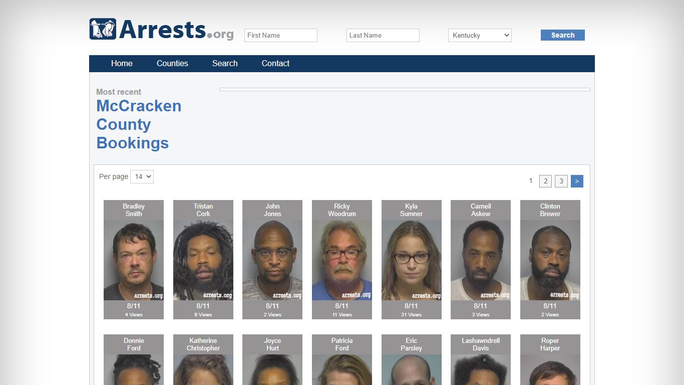 McCracken County Arrests and Inmate Search