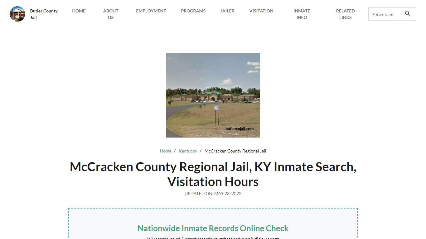 McCracken County Regional Jail, KY Inmate Search ...