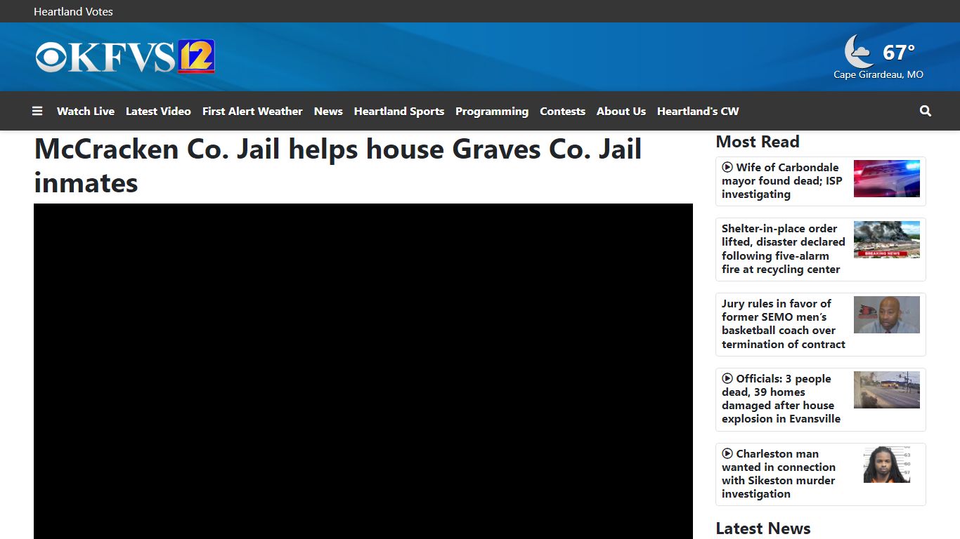 McCracken Co. Jail helps house Graves Co. Jail inmates